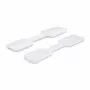 StarTech.com etiquetas para cabos de 3,5 polegadas (9cm), pack de 100, branco, etiquetas de cabos com fecho de velcro de gancho a gancho, identificação de cabos escrevíveis para gestão de cabos, etiquetas de identificação de cabos