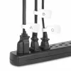 StarTech.com etiquetas para cabos de 3,5 polegadas (9cm), pack de 100, branco, etiquetas de cabos com fecho de velcro de gancho a gancho, identificação de cabos escrevíveis para gestão de cabos, etiquetas de identificação de cabos