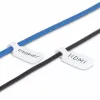 StarTech.com etiquetas para cabos de 3,5 polegadas (9cm), pack de 100, branco, etiquetas de cabos com fecho de velcro de gancho a gancho, identificação de cabos escrevíveis para gestão de cabos, etiquetas de identificação de cabos