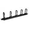 StarTech.com organizador de gestão de cabos 1U 19 polegadas – ganchos em D para bastidor de rede/servidor – painel horizontal de cabos para centros de dados com orifícios de passagem, incl. material de montagem – EIA/ECA-310-E