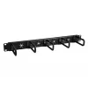 StarTech.com organizador de gestão de cabos 1U 19 polegadas – ganchos em D para bastidor de rede/servidor – painel horizontal de cabos para centros de dados com orifícios de passagem, incl. material de montagem – EIA/ECA-310-E