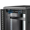 StarTech.com prateleira fixa de montagem em bastidor de servidor 1U - prateleira universal de braço em consola de aço com 25,4 cm de profundidade para bastidor de equipamento AV/rede de 19 polegadas - robusta - capacidade de carga 20 kg, preto