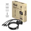 CLUB3D adaptador ativo USB Type C + HDMI™ + MiniDisplayPort™ 1.2 para HDMI™ 4K60Hz HDR M/M 32AWG