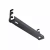 StarTech.com bandeja de gestão de cabos sob a mesa, organizador de cabos ajustável em comprimento, montagem por aperto, sem necessidade de perfurar, suporte para réguas de tomadas, preto