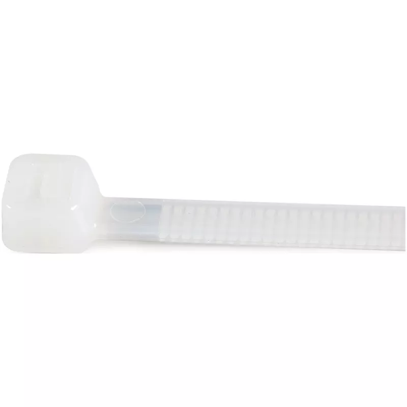 Abraçadeiras StarTech.com 20 cm – 4 mm de largura, 55 mm de diâmetro de feixe, 22 kg de resistência à tração, abraçadeiras de nylon autoajustáveis com ponta curvada – 94V-2/UL listado, pack de 100 – branco