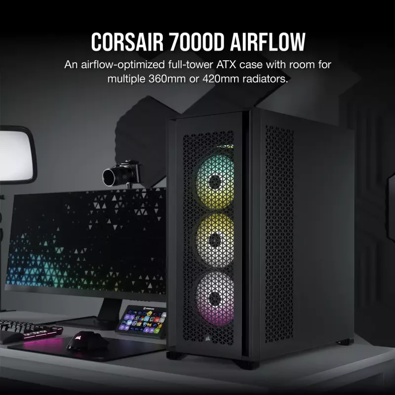 Caixa para PC Corsair 7000D Airflow Full Tower preta