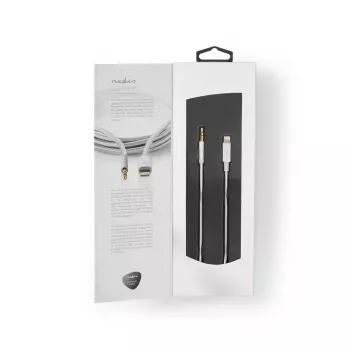 Cabo Lightning Nedis CCTB39940AL10 1m alumínio conector de 3,5 mm