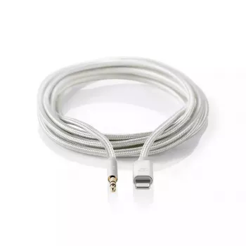 Cabo Lightning Nedis CCTB39940AL10 1m alumínio conector de 3,5 mm
