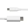 Cabo USB-C para DisplayPort 1.2 StarTech.com 6ft (2m), bidirecional, 4K 60Hz, branco, cabo adaptador de vídeo para Apple MacBook Pro / Air M1 M2 M3 M4, Mac Mini / Studio, compatível com Thunderbolt