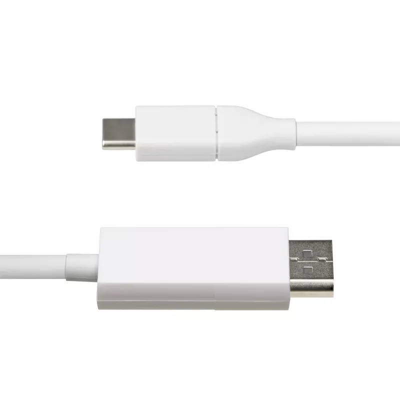 Cabo USB-C para DisplayPort 1.2 StarTech.com 6ft (2m), bidirecional, 4K 60Hz, branco, cabo adaptador de vídeo para Apple MacBook Pro / Air M1 M2 M3 M4, Mac Mini / Studio, compatível com Thunderbolt