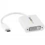 Adaptador USB-C para DVI StarTech.com - branco, 3.2 Gen 2 (3.1 Gen 2), USB Type-C, saída DVI, 1920 x 1200 píxeis
