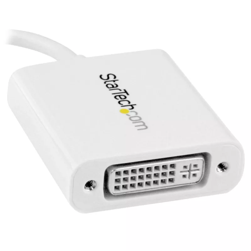 Adaptador USB-C para DVI StarTech.com - branco, 3.2 Gen 2 (3.1 Gen 2), USB Type-C, saída DVI, 1920 x 1200 píxeis