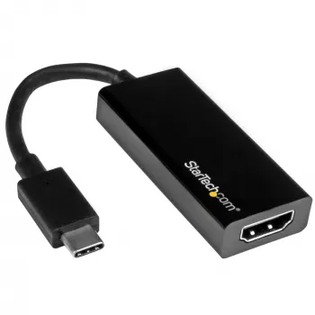 Adaptador USB-C para HDMI StarTech.com com 4K 30Hz - preto, 3.2 Gen 2 (3.1 Gen 2), USB Type-C, saída HDMI, 3840 x 2160 píxeis