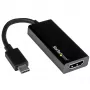 Adaptador USB-C para HDMI StarTech.com com 4K 30Hz - preto, 3.2 Gen 2 (3.1 Gen 2), USB Type-C, saída HDMI, 3840 x 2160 píxeis