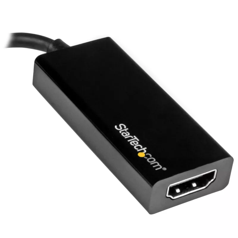 Adaptador USB-C para HDMI StarTech.com com 4K 30Hz - preto, 3.2 Gen 2 (3.1 Gen 2), USB Type-C, saída HDMI, 3840 x 2160 píxeis