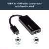 Adaptador USB-C para HDMI StarTech.com com 4K 30Hz - preto, 3.2 Gen 2 (3.1 Gen 2), USB Type-C, saída HDMI, 3840 x 2160 píxeis