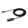Cabo USB-C para HDMI StarTech.com 3m – 4K 60Hz cabo adaptador de vídeo USB Type-C para HDMI 2.0 – compatível com Thunderbolt 3 – portátil para monitor/ecrã HDMI – DP 1.2 Alt Mode HBR2 – preto