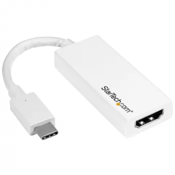 Adaptador USB-C para HDMI StarTech.com - branco - 4K 60Hz, USB Type-C, saída HDMI, 3840 x 2160 píxeis