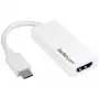 Adaptador USB-C para HDMI StarTech.com - branco - 4K 60Hz, USB Type-C, saída HDMI, 3840 x 2160 píxeis