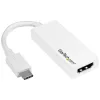 Adaptador USB-C para HDMI StarTech.com - branco - 4K 60Hz, USB Type-C, saída HDMI, 3840 x 2160 píxeis