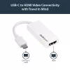 Adaptador USB-C para HDMI StarTech.com - branco - 4K 60Hz, USB Type-C, saída HDMI, 3840 x 2160 píxeis