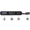 Adaptador multiporta USB-C para HDMI StarTech.com – porta USB 3.0 – 60W PD – preto