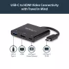 Adaptador multiporta USB-C para HDMI StarTech.com – porta USB 3.0 – 60W PD – preto