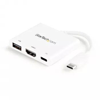Adaptador multiporta USB-C para HDMI StarTech.com – porta USB 3.0 – 60 W PD – branco