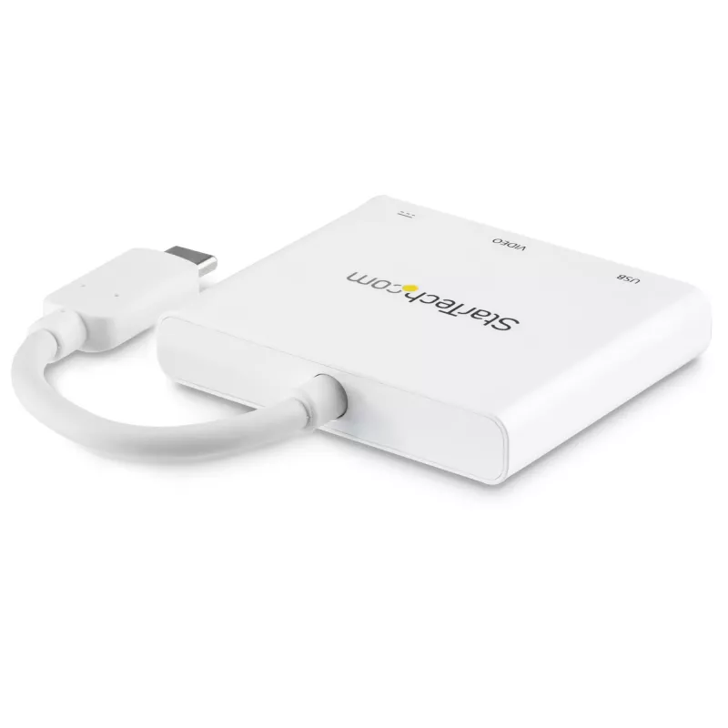 Adaptador multiporta USB-C para HDMI StarTech.com – porta USB 3.0 – 60 W PD – branco