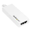 Adaptador USB-C para HDMI StarTech.com com 4K 30Hz - branco, USB Type-C, saída HDMI, 3840 x 2160 píxeis