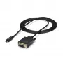 Cabo USB-C para VGA StarTech.com 1,8 m – 1920 x 1200/1080p cabo adaptador de vídeo ativo USB Type-C para VGA – compatível com Thunderbolt 3 – portátil para monitor/projetor VGA – DP Alt Mode HBR2
