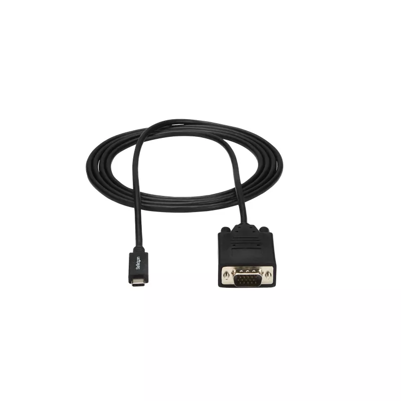 Cabo USB-C para VGA StarTech.com 1,8 m – 1920 x 1200/1080p cabo adaptador de vídeo ativo USB Type-C para VGA – compatível com Thunderbolt 3 – portátil para monitor/projetor VGA – DP Alt Mode HBR2