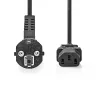 Cabo de alimentação Nedis CEGL10000BK50 5 m CEE7/7 conector fêmea K13 preto