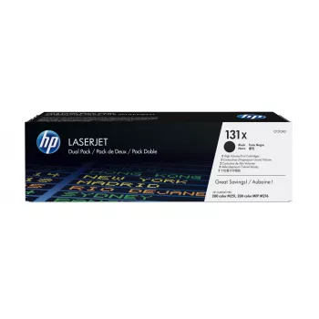 Toner HP 131X pack de 2 original LaserJet, preto, alta capacidade