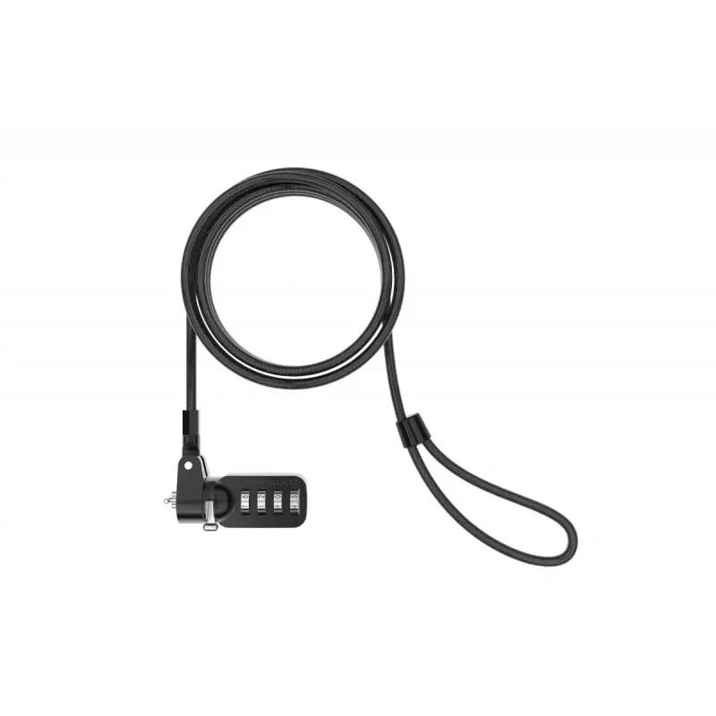 Fecho de combinação Compulocks CL37 T-Bar cabo de segurança preto