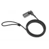 Fecho de combinação Compulocks CL37 T-Bar cabo de segurança preto