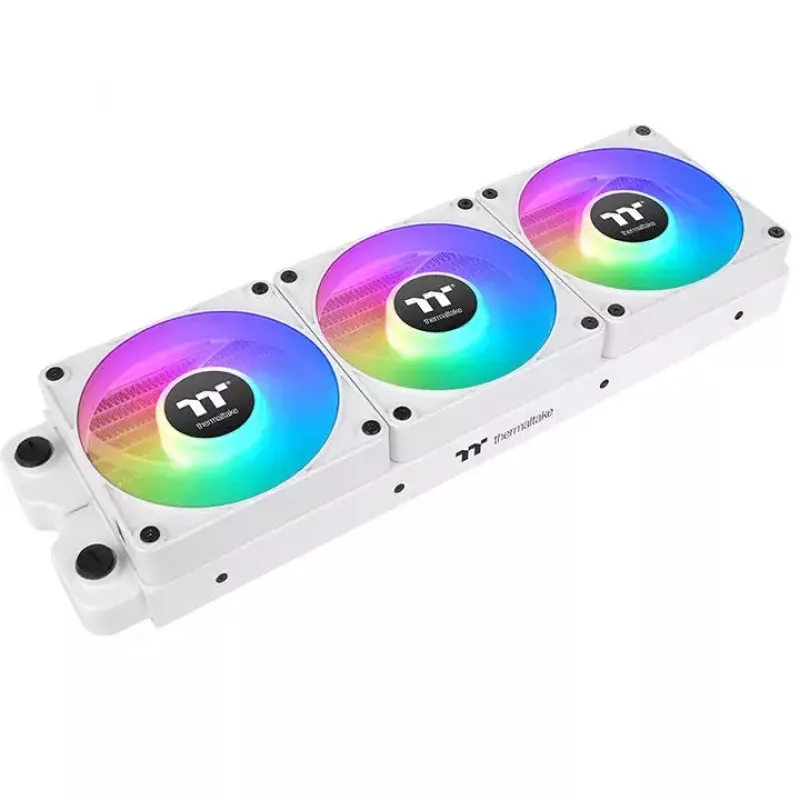 Thermaltake CT120 EX Reverse ARGB Sync CL-F194-PL12SW-A ventoinha de caixa, 120 mm, rolamento hidráulico, pack de 3, branca
