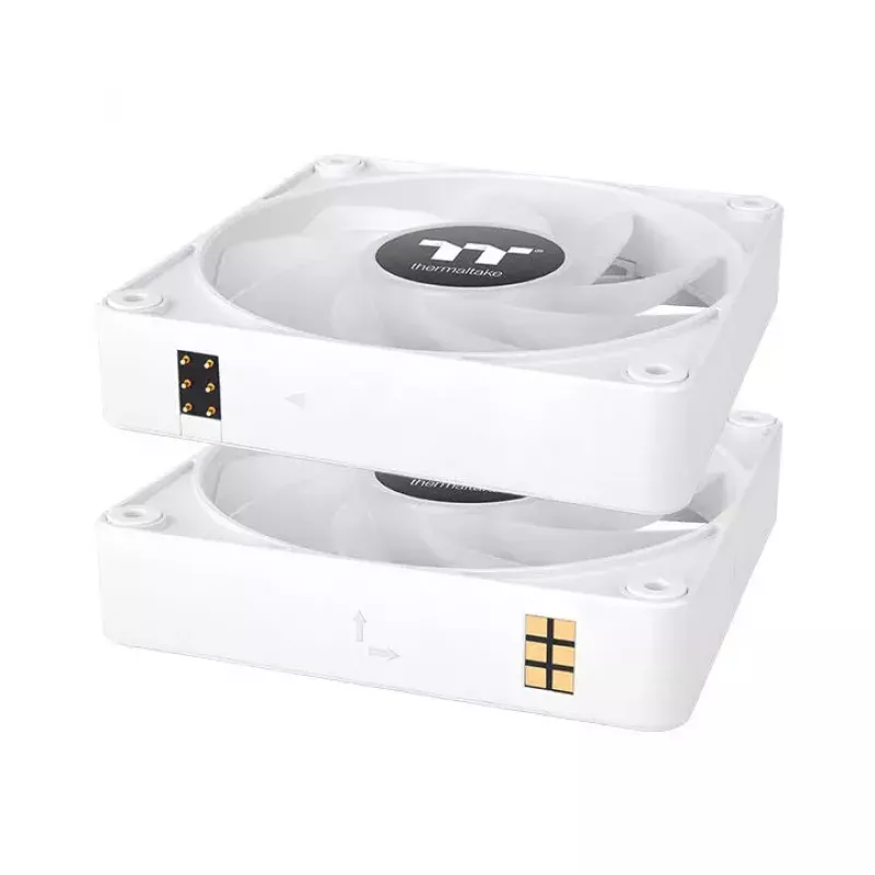 Thermaltake CT120 EX Reverse ARGB Sync CL-F194-PL12SW-A ventoinha de caixa, 120 mm, rolamento hidráulico, pack de 3, branca