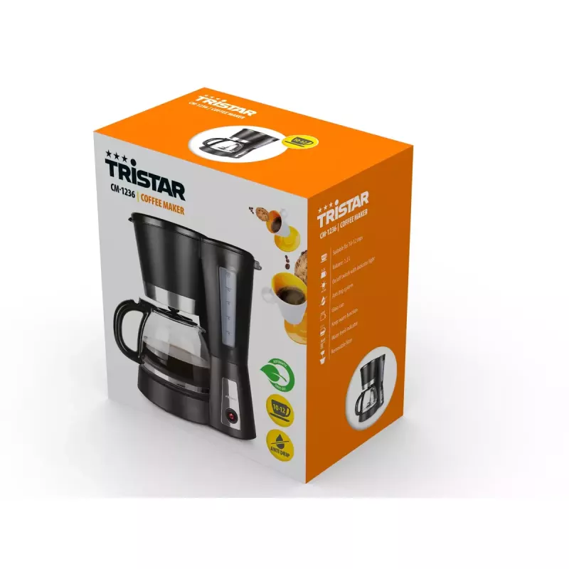 Máquina de café de filtro Tristar 1,2 L CM-1236