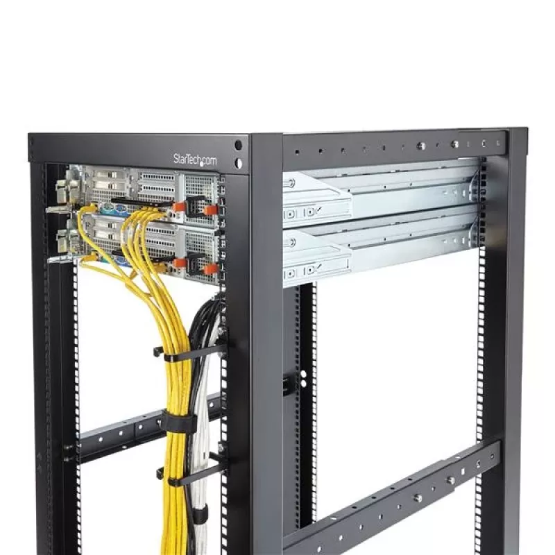 StarTech.com gancho em D de gestão de cabos vertical para rack de servidor 1U – 4,5 x 10 cm (1,8 x 3,9 polegadas)