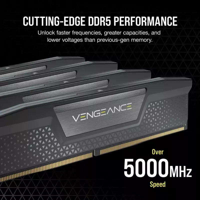 Corsair Vengeance kit de memória DDR5-6000 CL30 de 48 GB (2x24 GB), cinzento