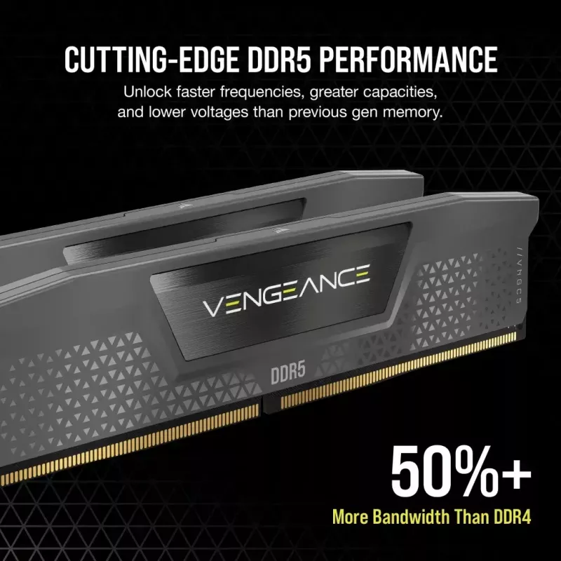 Corsair Vengeance kit de memória DDR5-6000 CL30 de 48 GB (2x24 GB), cinzento