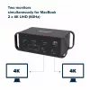 Canyon DS-95 CNS-HDS95ST estação de ancoragem USB-C 14 em 1 com adaptador CA de 100 W, cinzenta