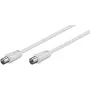 Cabo coaxial Microconnect COAX015W RCA 1,5 m branco