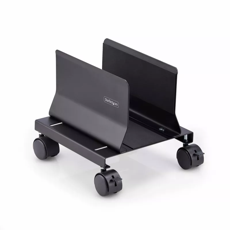 Carrinho para torre de computador StarTech.com, carrinho móvel para CPU com rodas (rodízios), carga máx. 21 kg, suporte ajustável para caixa de PC, base de chão para secretária, dolly de aço