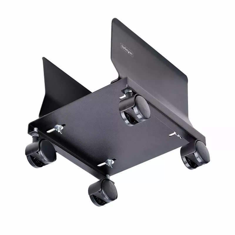Carrinho para torre de computador StarTech.com, carrinho móvel para CPU com rodas (rodízios), carga máx. 21 kg, suporte ajustável para caixa de PC, base de chão para secretária, dolly de aço