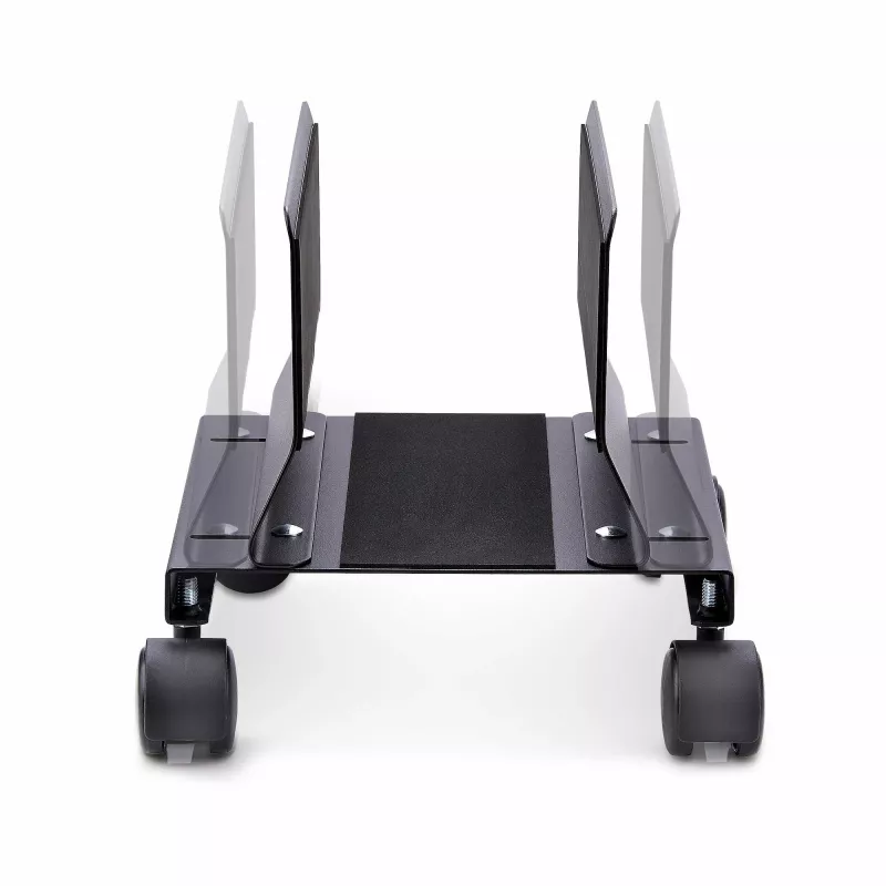 Carrinho para torre de computador StarTech.com, carrinho móvel para CPU com rodas (rodízios), carga máx. 21 kg, suporte ajustável para caixa de PC, base de chão para secretária, dolly de aço