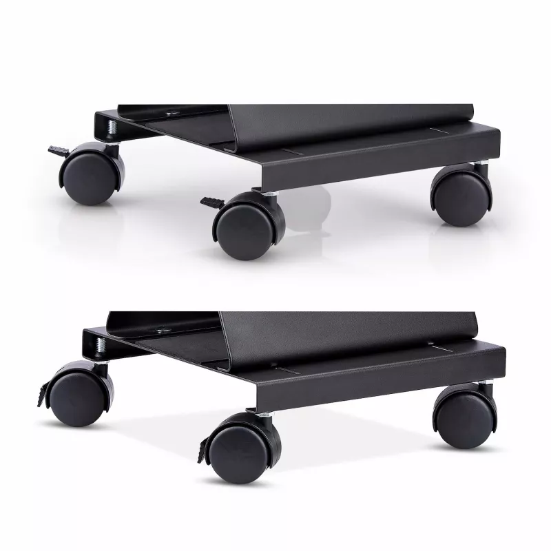 Carrinho para torre de computador StarTech.com, carrinho móvel para CPU com rodas (rodízios), carga máx. 21 kg, suporte ajustável para caixa de PC, base de chão para secretária, dolly de aço