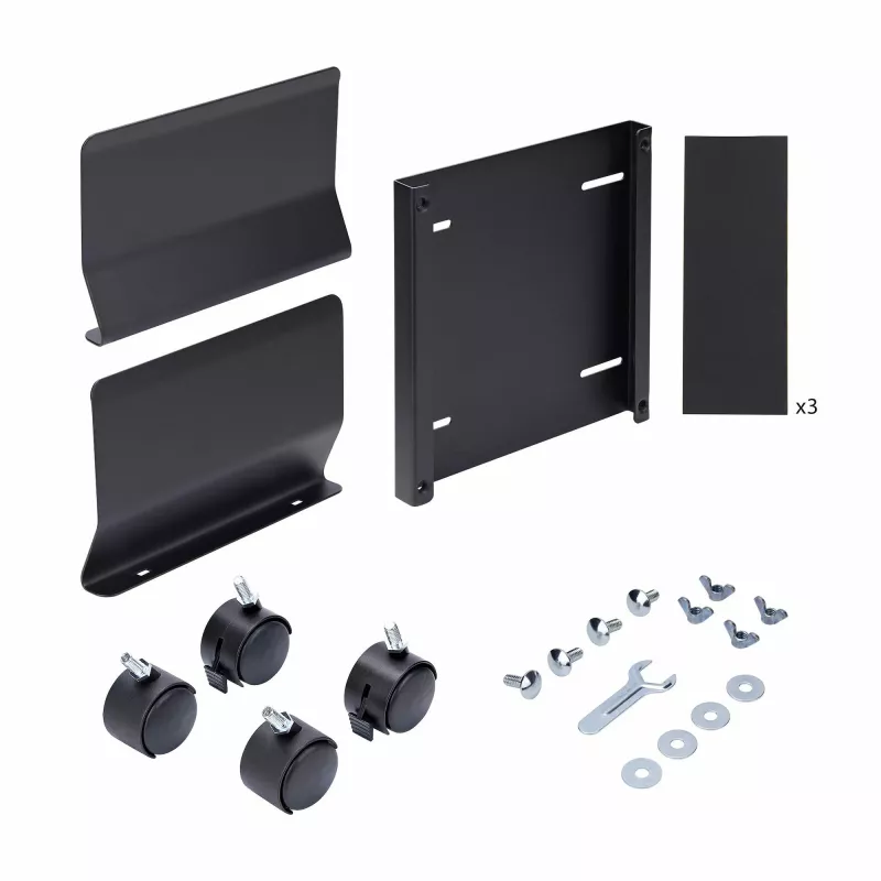 Carrinho para torre de computador StarTech.com, carrinho móvel para CPU com rodas (rodízios), carga máx. 21 kg, suporte ajustável para caixa de PC, base de chão para secretária, dolly de aço