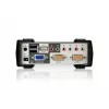 ATEN Switch KVM VGA USB - PS/2 de 2 portas com áudio e hub USB 2.0 (cabo KVM incluído)